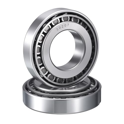 2 Pack 30207 Tapered Roller Bearing Cone and Cup Set | 35mm Bore 72mm OD 18.5mm Cup Width, Chrome Steel Wheel Bearings, ABEC-3 - size: 30207