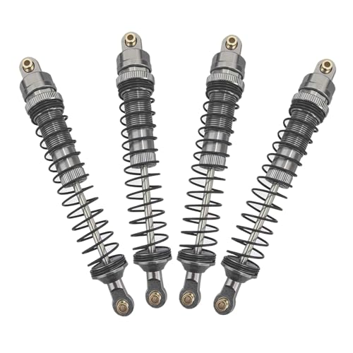 RC Crawler Shock Set, Metal Oil-Filled Dampers for Axial SCX10 90046 AXI231017 TRX-4 D90 Wraith 1/10 Scale Upgrade Shocks(gray, 110mm)