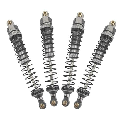 RC Crawler Shock Set, Metal Oil-Filled Dampers for Axial SCX10 90046 AXI231017 TRX-4 D90 Wraith 1/10 Scale Upgrade Shocks(gray, 110mm)