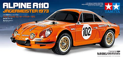 TAMIYA 1/10 RC Alpine A110 Jagermeister 1973 M-06 TAM58708A Cars Elec Kit 1/10 Off-Road