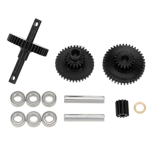 Meus Racing Steel Low Range Transmission Gear Set Upgrade Parts for TRX-4M TRX4M Bronco Defender 1/18 RC Crawler Car - Remote Control Car, RC Car, RC Crawler 1/18 Upgrade Parts (HELIDIRECT) (16.6:1) - color: 16.6:1