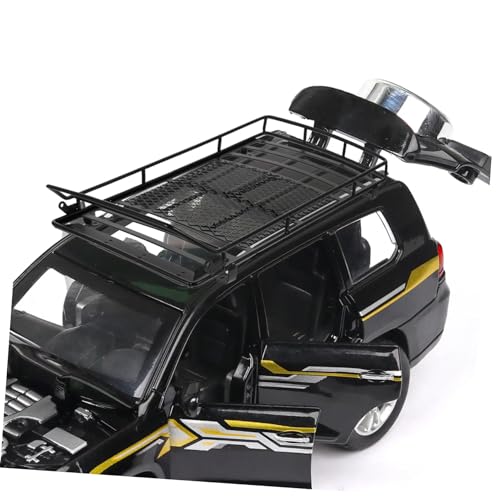Car Roof Luggage Holder Rack for Rc Crawler Black Cargo Bracket for Simulation Accessories Lightweight Design for Easy Installation and Strong Fixation - size: 22.8X14.1cm