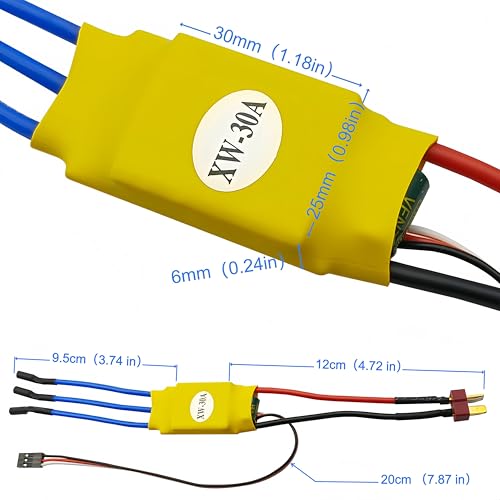 ESC 30A Brushless Motor Electronic Speed Controller with T Plug for RC Plane Helicopter
