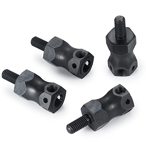 4Pcs RC Wheel Hex Adapter Extenders +15mm for 1/10 Hammer Rey, Lasernut U4 Rock Truck RC Buggy Car