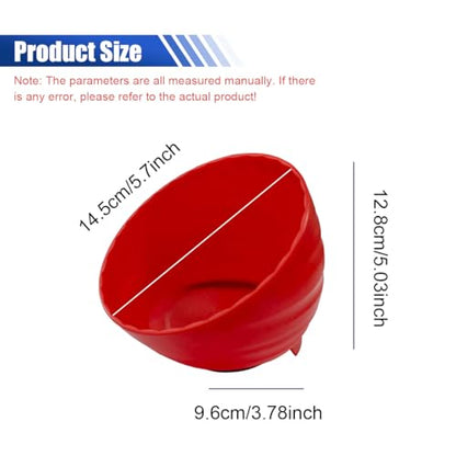 5.7 Inch Magnetic Nut Cup, Dual-Sided Magnetic Bowl, Curved Tool Tray Holds Up to 6 Lbs, Multi-Use Magnetic Parts Tray for Car Bolts Nuts Screws Small Parts Organizer(Red) - color: Red