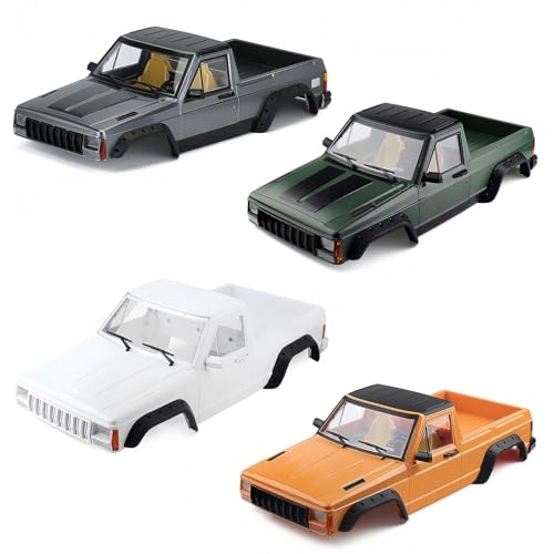 RC Car Hard Body Shell Kit,313mm Wheelbase Cherokee Body Car Shell for 1/10 RC Crawler Axial SCX10 & SCX10 II 90046 90047 TRX4 Kit (White, Pickup A) - color: White, Pickup a