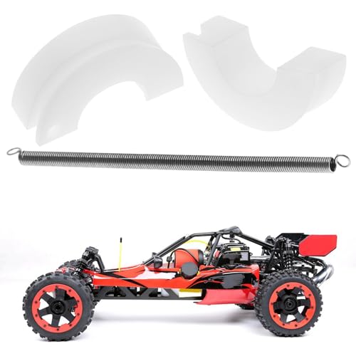 2 Sets Plastic RC Clutch Clutch Shoes with Spring Adjustment for Remote Controlled Nitro HSP 1/10 Car Replacement Accessories White