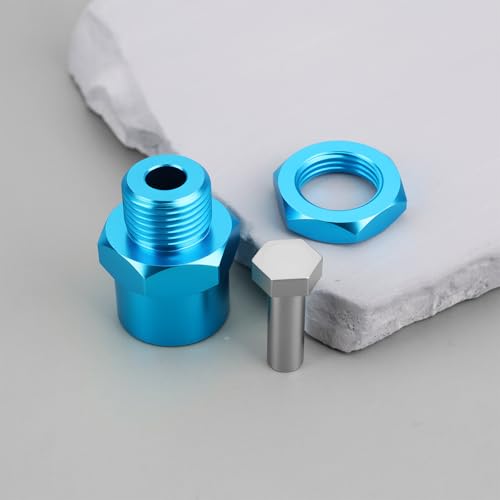 1 Set 12mm to 17mm Wheel Hex Hub Adapter Extension Conversion for 1/10 RC Car Upgrade Parts Light Blue - color: Blue
