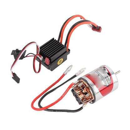 aqxreight 540 Brushed Motor Proof Stainless Steel Box/Cover 3 Slot High Torsion Motor and ESC for Axial SCX10 AXI03007 10 RC Car 22T Allowing for and Mot 540 Brushed MotorRC Crawler Motor3 Slot (12T)