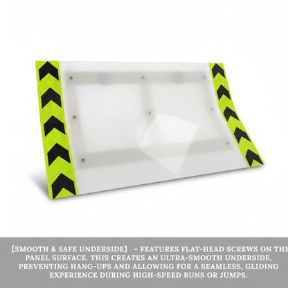RC Car Jump Ramp Folding Aluminum Frame Nylon Panel, RC Car Ramps for Jumping 1/5 1/8 Scale, Portable RC Ramp for Cars Trucks and Monster RC (39.37×23.62 inch) - size: 100*60cm