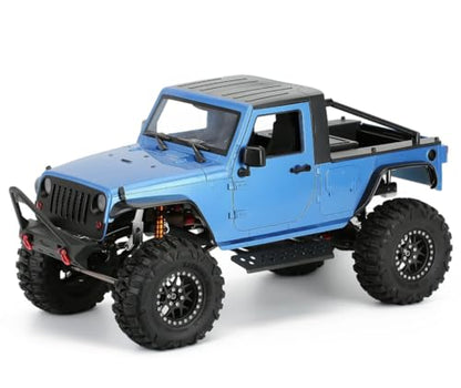 1/10 RC Pickup Body Shell Kit Unassembled - 313mm Wheelbase Wrangler Pickup Body,for RC Crawler Axial SCX10 SCX10 II 90046 DIY (Yellow) - color: Yellow