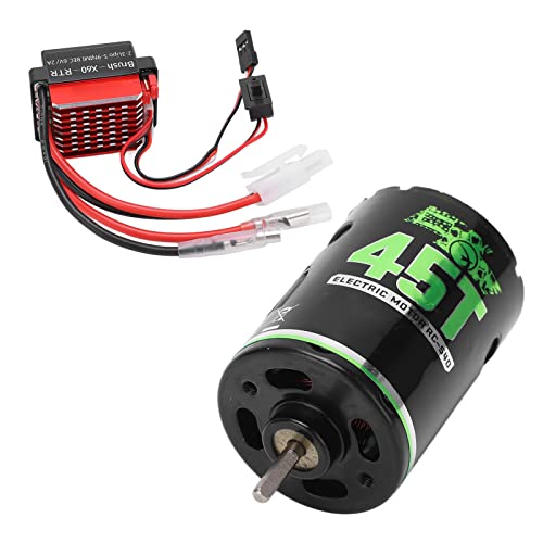 VGEBY RC Brushed Motor ESC, High Performance 360A Speed Controller 1/10 Scale Electronic Speed Control for RC Car Racing Enthusiasts Off-Road Vehicles Hobbyists
