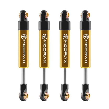 52mm Ultra-Thin Shock Adjustable Inner Spring for TRX4M, Black Gold | CNC Aluminum Dampers, Multi Mode Adjustment, Low Friction Damping Shaft - color: Black Gold