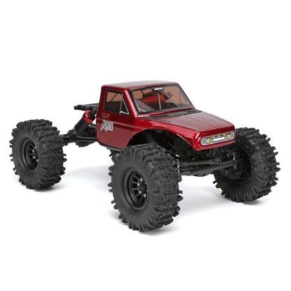 Redcat Racing Ascent-18 APEX, 1/18 Scale Brushless Electric Rock Crawler, Carbon Fiber, 4WD RC Car for Adults with 2.4GHz Radio System (Red) - color: Red