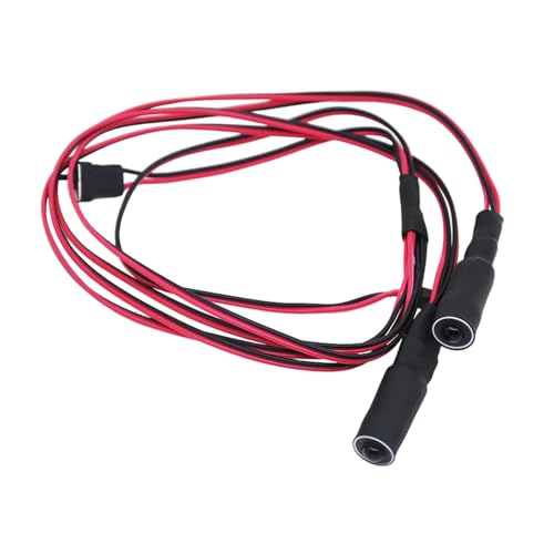 RC 2 LEDs Angel Eyes & Demon Eyes LED Light Headlights 10mm Outer Diameter Lamp for 1/10 RC Model Car Crawler Truck Racing Car Headlamps (Inner Red+Outer White) - color: Inner Red+Outer White