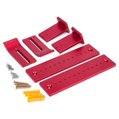 Rc Car Storage Rack Wall Hangers Wheel Mount Display Stand for 1/18 1/16 1/10 1/8 1/5 Crawler Car Model RC Hobby Trucks (Red) - color: Red