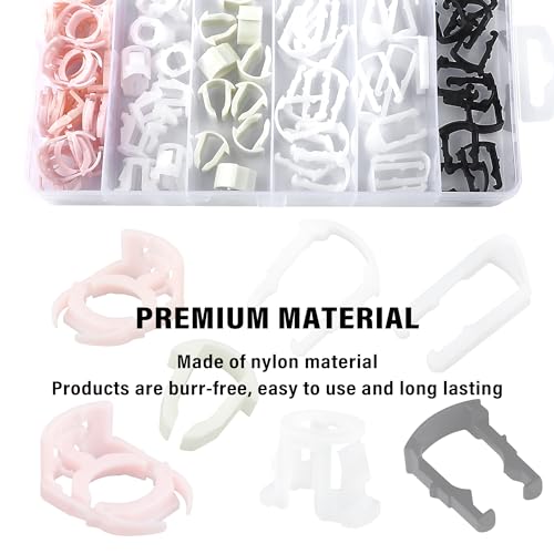 160PCS Car Fuel Line Clips,7 Size Nylon Fuel Line Repair Kit Replacement 3/8" & 5/16" FFuel Line Clamp,Durable Fuel Hose Retainer Clips Compatible with Ford GM Chrysler - color: 160pcs
