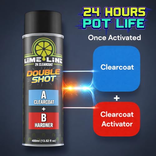 LiME LiNE Candy Pearl Basecoat Aerosol Kit – Automotive Spray Paint, Includes 2K Clearcoat, Pro Results No Spray Gun Needed (Rootbeer Brown, Candy Pearl + Clearcoat Kit) - color: Rootbeer Brown + Clearcoat