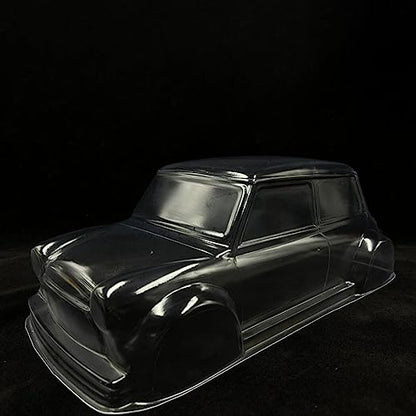 1:10 RC Car Body Shell for 210mm Wheelbase, Unfinished Design Transparent Polycarbonate DIY Customizable Replacement Body
