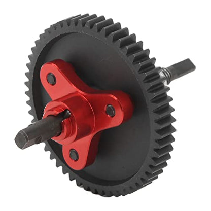 54T HighStrength Differential Slipper Clutch Assembly for Slash 4X4, 4X4, Rustler RC Cars, Aluminum Steel Gear, Easy Install Upgrade Parts (Red) - color: Red