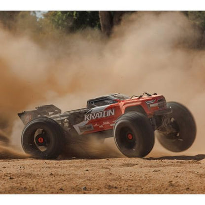 ARRMA RC Truck KRATON 4X4 4S BLX 1/10TH 4WD Speed Monster Truck RTR (Battery and Charger Not Included), Red, ARA4408V2T3 - color: Red