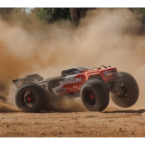 ARRMA RC Truck KRATON 4X4 4S BLX 1/10TH 4WD Speed Monster Truck RTR (Battery and Charger Not Included), Red, ARA4408V2T3 - color: Red