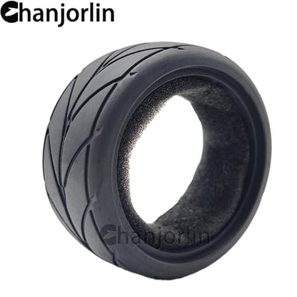 1/10 RC Rally Racing Touring Tires OD 65mm Soft Rubber On Road Tyres For 1:10 Street Car Tamiya TT01 TT02 XV01 TA06 A959 PTG2 HPI KYOSHO HSP PTG2 Traxxas RC Drift Wheels 4PCS