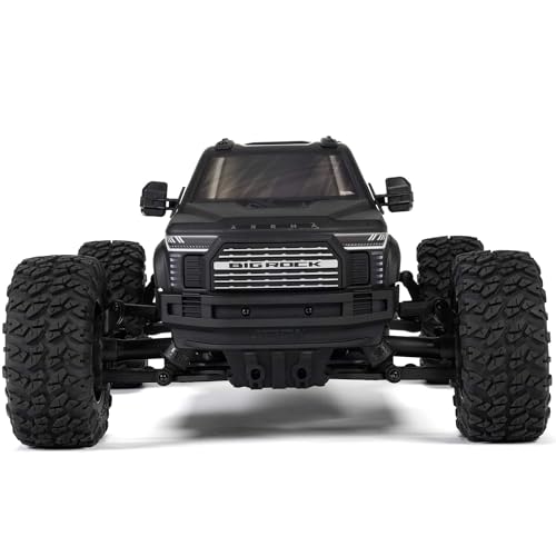 ARRMA RC Truck 1/10 Big Rock 4X4 223S BLX BRUSHLESS Street Truck RTR (Batteries and Charger Not Included) with DSC, (Black), ARA4312V4T1 - color: Black
