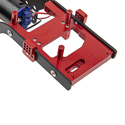 ShareGoo Metal Body Chassis Frame Car Shell Suspension Bracket with 370 Motor kit Compatible with MN Model D90 D91 MN45 MN99 MN99S 1/12 RC Car (Red)