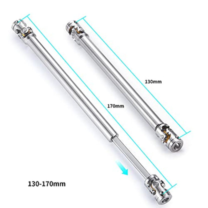 RC-Hub 1Pcs Metal RC Driveshafts 1:14 Tamiya King Hauler Tanker Truck | 45-50/47-57/55-67/60-80/70-90/110-260mm Drive Shaf,RC Car Upgrade Parts - size: 130-170mm