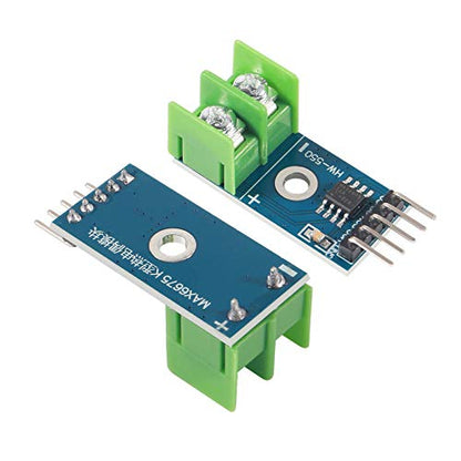 DC 3-5V MAX6675 Module + K Type Thermocouple Temperature Sensor Thermocouple Sensor Set M6 Screw Compatible with Raspberry Pi Arduino (6pcs)
