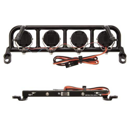 MEUS RACING RC LED Lights Spotlight Roof Light Tail Light Kit for Vanquish H10 Optic Sparco Yokohama RTR 1/10 RC Crawler Upgrades Parts