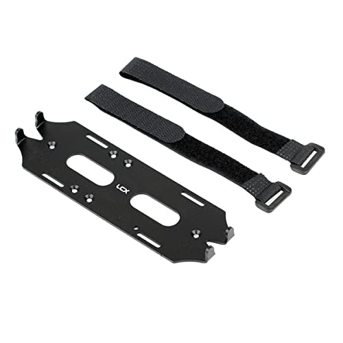 LCX Racing 1/10th RC Crawler Car CNC Machined Alloy Battery Tray for Axial SCX10 II 90046 90047, Upgrades Parts Accessories