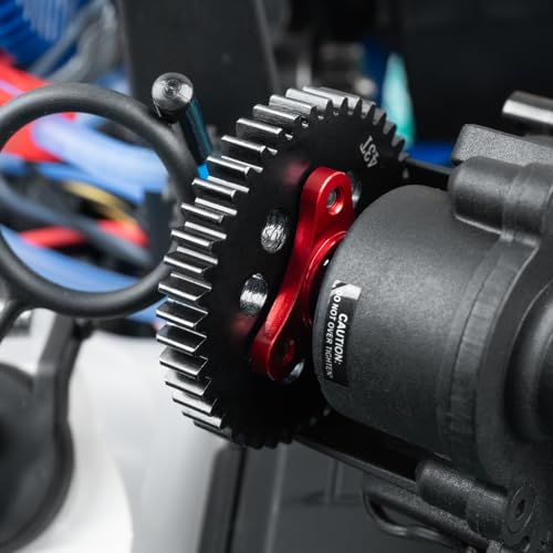 Aluminum Alloy 7075 Slipper Clutch Eliminator, Red | Compatible with Tra-xxas E-Maxx E-Revo Summit T-Maxx 3.3 Revo 3.3 1/10, RC Car, Upgrade Parts - color: Red