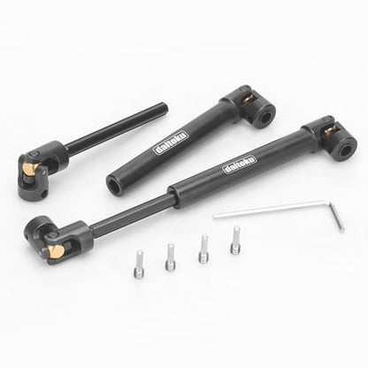 daitoku 2PCS 109-154mm Universal RC Drive Shaft for 1/10 Axial SCX10 SCX10-II Redcat D90 Gen7 /Pro RC4WD GEN8 RC Crawler - size: 109-154mm