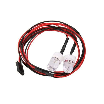 Rc Spotlight Strip for Traxxas for Tamiya 10mm 2pcs White Red Light Lamp Kit Headlamp Headlights Taillight Rc Car Truck Model Toy Accessories(Red) - color: Red