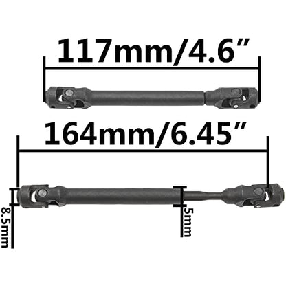 2Pcs ShareGoo Universal Drive Shaft CVD Driveshaft Upgrade Parts Compatible with Axial SCX10 SCX10-II Redcat Gen7 Gen8 RC4WD D90 1/10 RC Crawler Car (117-164mm)