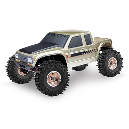 1.9" Pre-Assembled Beadlock Wheels and Tires 118mm (4.65in) for SCX10 TRX4 1/10 RC Crawlers – Aluminum Rims, Soft Rubber Tires with Foam Inserts, Easy-Install Upgrade Parts (Bronze) - color: bronze