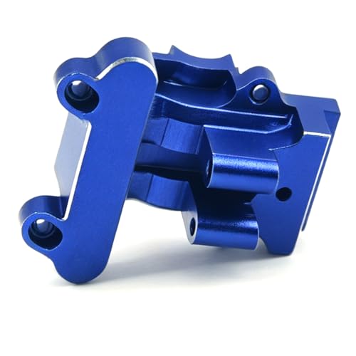 Aluminum Upgrade Parts Set for ARRMA 1/16 Mini Kraton 3S, Front/Rear Upper/Lower Arm, Gearbox Cover, Wing, Steering Link (Blue Rear Gearbox Cover) - color: Blue Rear Gearbox Cover