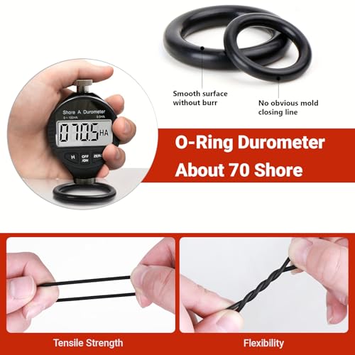 419Pcs O-Ring O Rings Assortment Kit, 32 Sizes Nitrile Rubber, for Automotive Plumbing Valve Bearing Air Water Fitting Repair, Black - style: 32 Size/419 Pcs