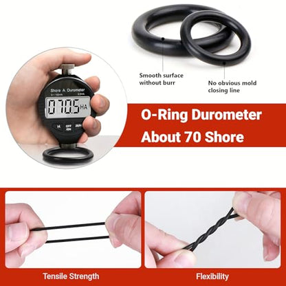 419Pcs O-Ring O Rings Assortment Kit, 32 Sizes Nitrile Rubber, for Automotive Plumbing Valve Bearing Air Water Fitting Repair, Black - style: 32 Size/419 Pcs