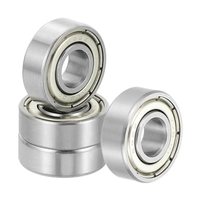 uxcell 4 Pack 696ZZ Deep Groove Ball Bearings, 6x15x5mm Chrome Steel Double Shield Bearing for Electric Motor, Home Appliances, Garden Machinery, (ABEC5) - size: 696ZZ