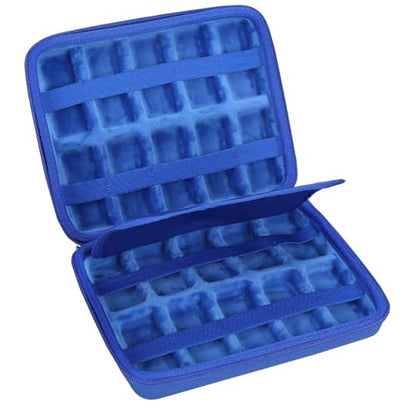Shockproof Carrying Case for Hot Wheels 20 Cars, Case Only (All Blue) - color: All Blue