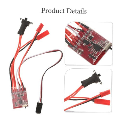Luxshiny 30A Brushed ESC with Brake for RC Cars and Boats Dual Way Speed Controller for Enhanced Performance in DIY Projects Compatible with RC Tanks and Crawlers