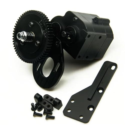 RC Crawler Transmission for Axial for Wraith AX10 for SCX10 1/10 RC 4WD Metal AX2 Transmission Box 2 Speeds Gearbox RC Crawler Upgrade Parts(Transmission Box) - color: Transmission Box