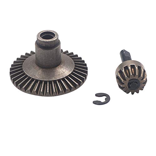 Metal Differential Main Bevel Gear Set 38T 13T Hop Up Parts Compatible with Axial SCX10 1/10 RC Crawler Car