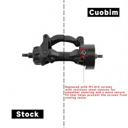 SCX30 Brass Upgrade Kit – Steering Knuckles & Rear Axle Weight for 1/30 Axial SCX30 RC Crawler Upgrade Parts (Steering Knuckles) - color: Steering Knuckles