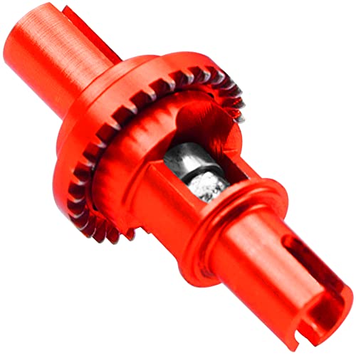 2Pcs Vgoohobby Metal Ball Differential W/Bearing Upgrade Part Compatible with WLtoys 1/28 K969 K979 K989 K999 P929 P939 MINI-Q MINI-Z AWD IW04 RC Car (Red) - color: Red