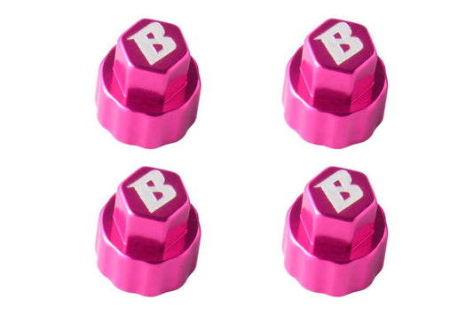 RC Crawlers Truck Upgrade Parts for FMS FCX24 FCX18 1/24 and 1/18 Scale : M3 1.0" Aluminum D-Hole Beadlock Wheels Hub Cover (4pcs) Pink - color: Pink