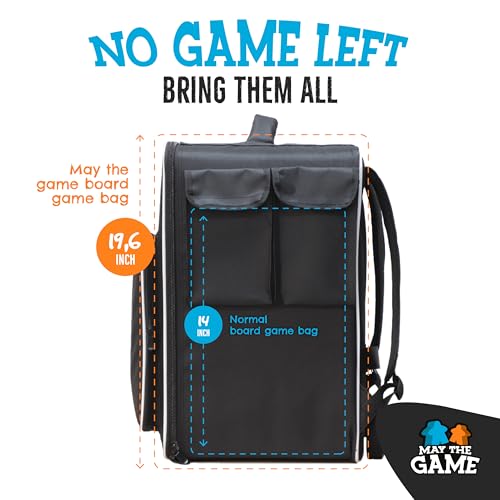 Board Game Bag: Ultimate Backpack, Travel Organizer, Storage & Carrying Case for Board and Tabletop Games (M Size) - size: Medium